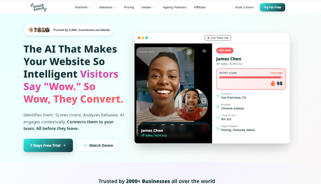 SaaS SEO project for Knock Knock App